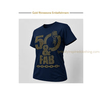 New Golden Jubilee 50th Rhinestone Unisex T Shirt