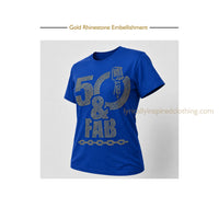 New Golden Jubilee 50th Rhinestone Unisex T Shirt