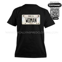 Proverbs 3:1 Scripture Inspired Woman Licence Plate Unisex T Shirt