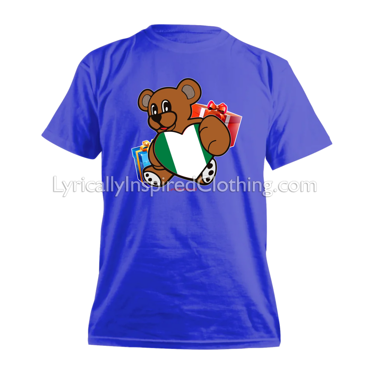 Nigerian Flag Heart Teddy Bear Unisex T Shirt