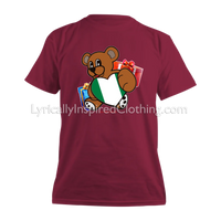 Nigerian Flag Heart Teddy Bear Unisex T Shirt