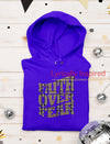 FAITH OVER FEAR UNISEX HOODIE TARTAN PATTERN PRINT