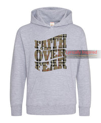 KIDS FAITH OVER FEAR Hoodie (Current Offer is only on White)