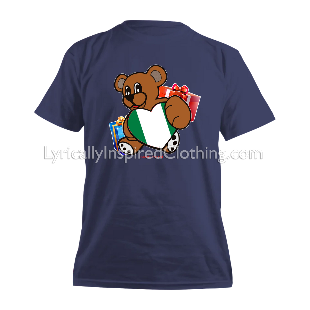 Nigerian Flag Heart Teddy Bear Unisex T Shirt