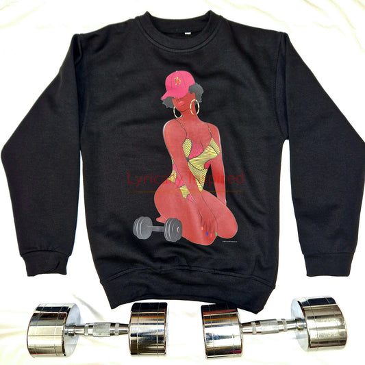 Gym Girl Sweatshirt Print