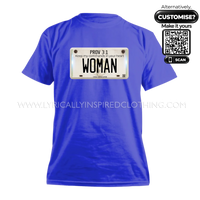 Proverbs 3:1 Scripture Inspired Woman Licence Plate Unisex T Shirt