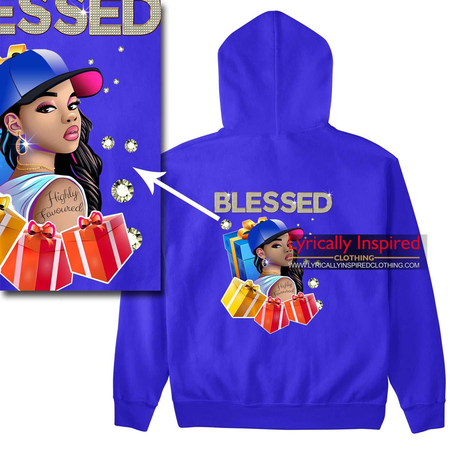 Blessed and Highly Favoured HOODIE