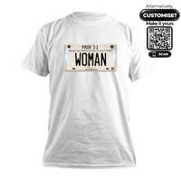 Proverbs 3:1 Scripture Inspired Woman Licence Plate Unisex T Shirt